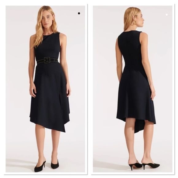 Veronica Beard Dresses & Skirts - NWT Veronica Beard Navy Blue Angelica Crewneck Sleeveless Midi Dress 2